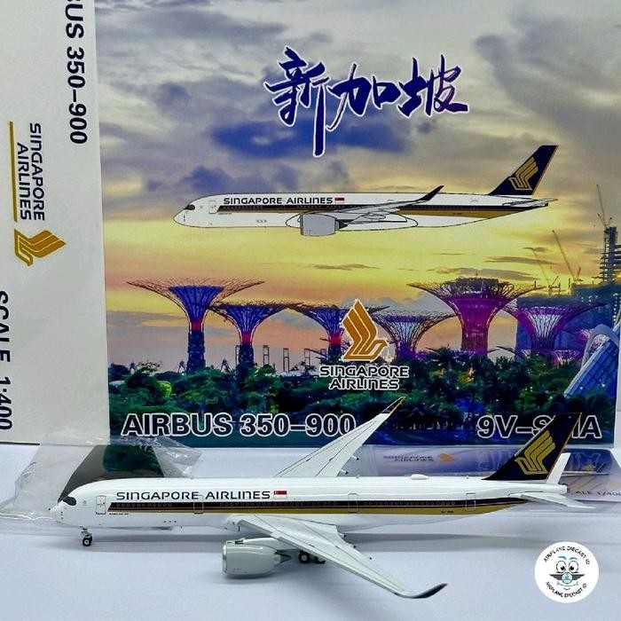 1/400 Singapore Airlines Airbus A350-900 9V-SMA Geministar / Panda Model 1:400 Scale FREE Stand SP99