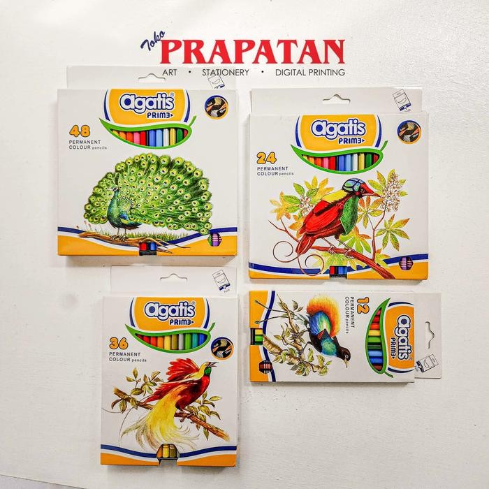

Pensil Warna Agatis Prime Permanent 12C-48C | Color Pencil - 18c