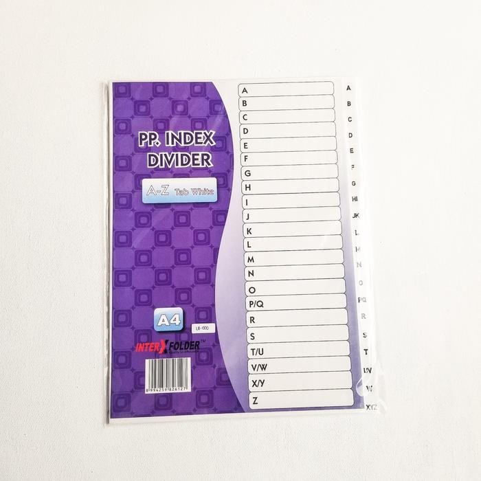 

PP. Index Divider Tab White A4 InterXFolder - 1-31 Tab White