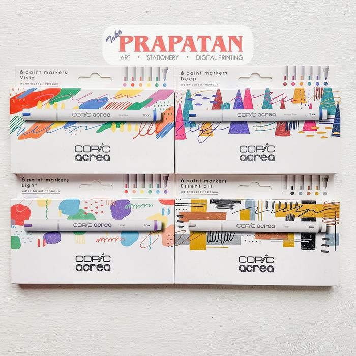 

Copic Acrea Paint Marker Set 6 | Acrylic Marker - VIVID