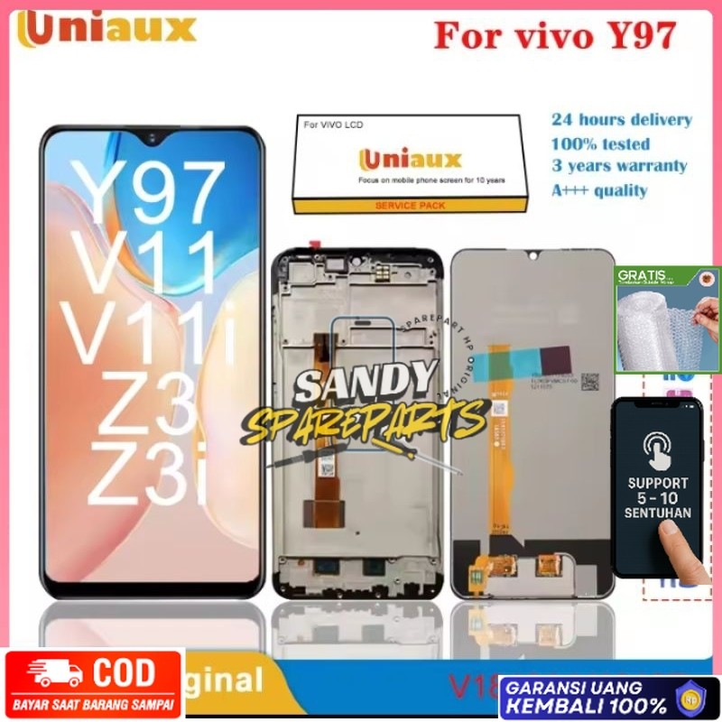 GARANSI READY Lcd Fullset Frame Vivo Y97 V11 Z3 Z3i Sudah Tes SEPERTI BAWAAN COPOTAN