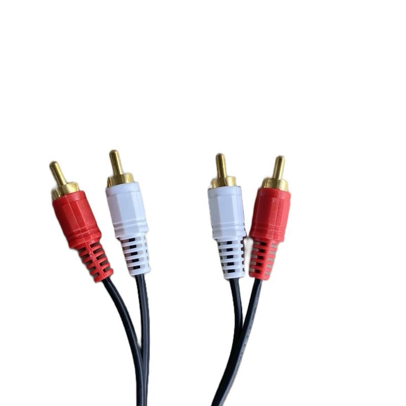 Kabel Audio RCA 2 RCA ke Jack 3.5mm 1.5 Meter – Kabel AUX Audio HP ke Speaker TV Amplifier – Warna H