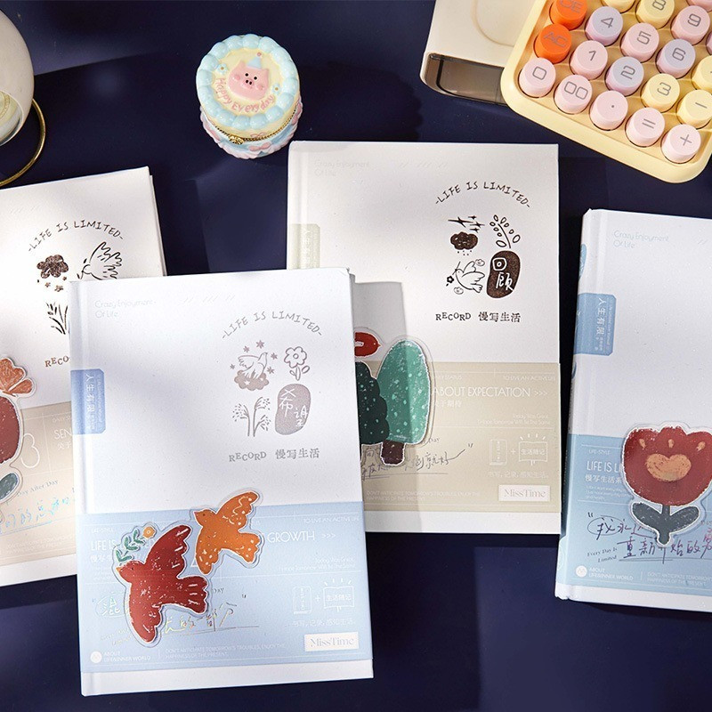 

Sweet Recipe 32K Handheld Notebook, Hot Silver Cartoon, Cute Memo Page Notebook