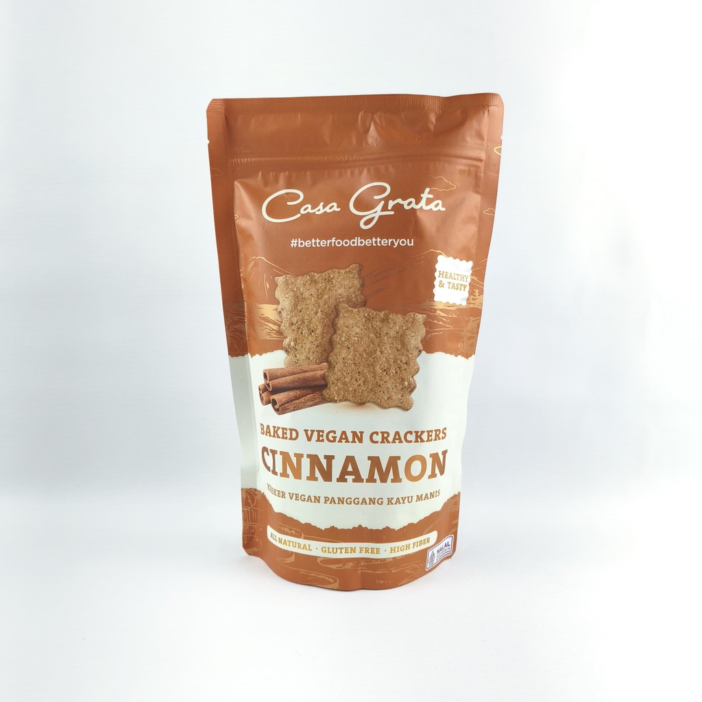 

Casa Grata Baked Vegan Crackers Cinnamon 70Gr