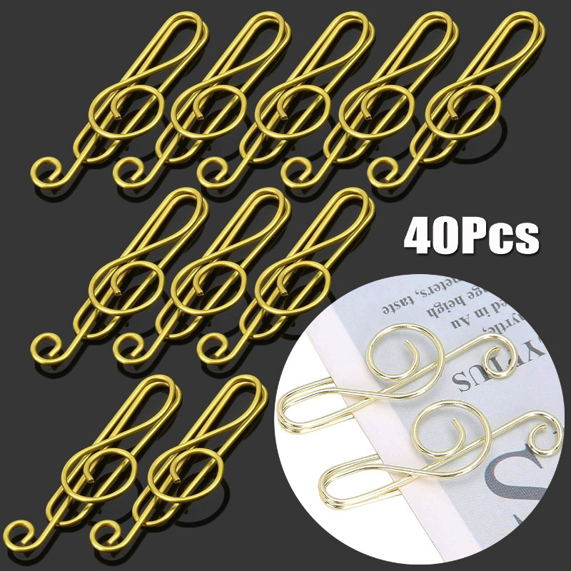 

Cute Paper Clip Metal Music Note Paperclip Desk Bookmark File Organizer clip Office Accessories School Home Stationary Supplies