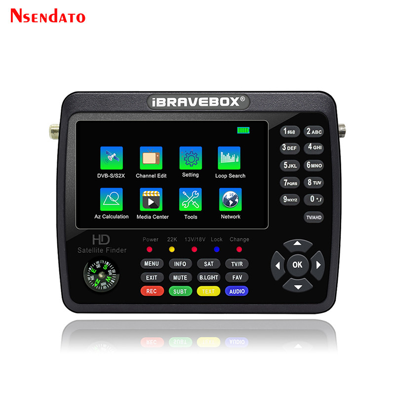 V10 Finder Max Max+ Ibravebox HD Satellite TV Signal Sat Finder DVB-S/S2/S2X AHD H.265 Signal Meter 