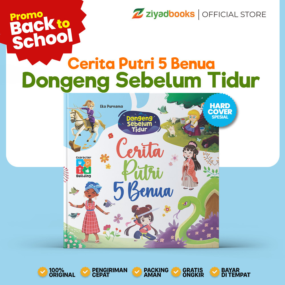 Dongeng Sebelum Tidur - Cerita Putri 5 Benua Hard Cover | Buku Dongeng Anak