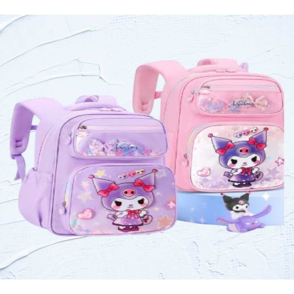 [SDW] pekanbaru/TAS SEKOLAH / TAS RANSEL MOTIF KUROMI MANIK /TAS RANSEL IMPORT