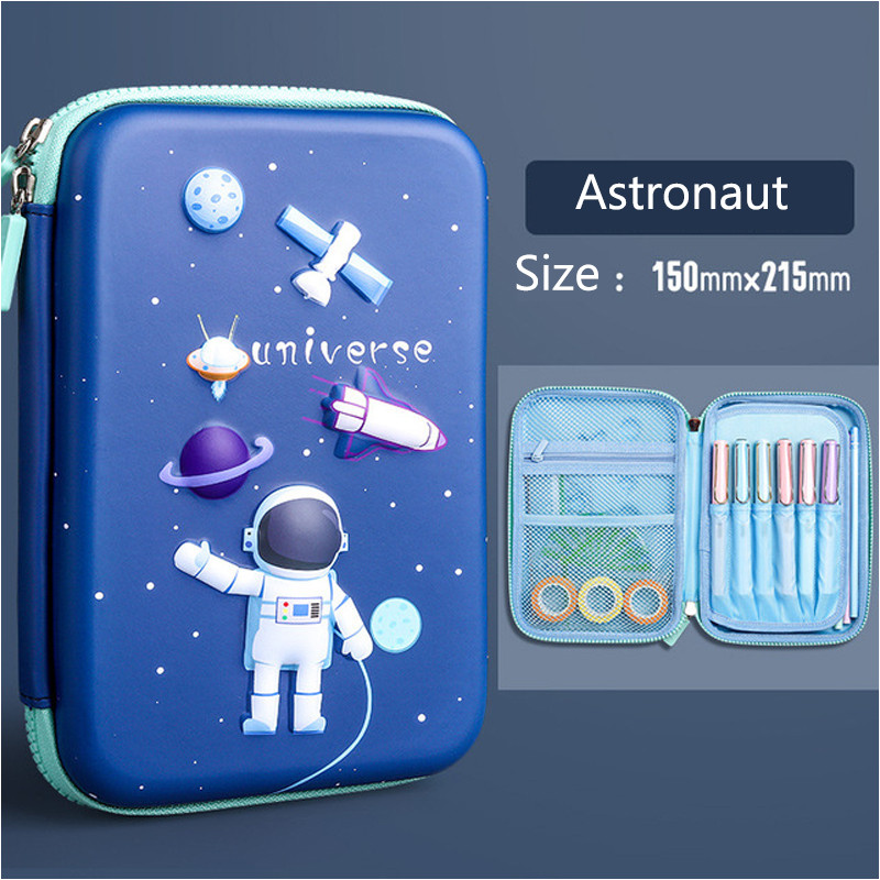

3D EVA Unicorn Astronaut Pencil Case Large Capacity Cartoon Stationery Box Pencil Box Student Pen Case School Gifts