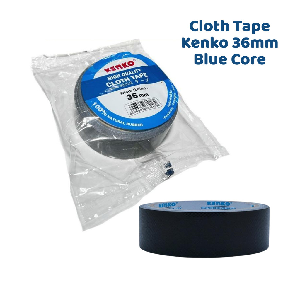 

[ATK88] Lakban Hitam Cloth Tape Kenko 1 1/2 Inch 36mm Tape Perekat Kain