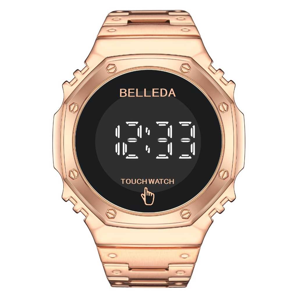 GJ  BELLEDA 9420 TOUCH SCREEN ORIGINAL ANTI AIR BERGARANSI JAM TANGAN PRIA DIGITAL RANTAI STAINESS S