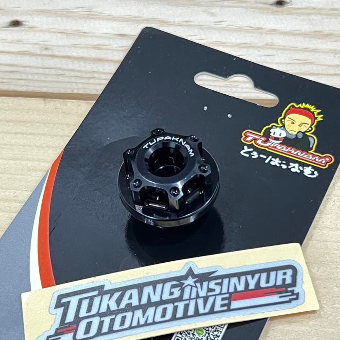 Baut Tutup Oli Mesin Tupaknam CNC Universal Honda Yamaha - Hitam