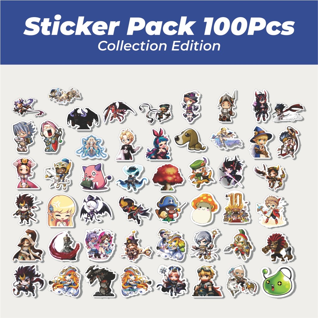 

Hot Stiker Game Series Maple Story Mix 2 Lucu Anti Air Stikers Berperekat Waterproof Sticker Decal Buat Motor Helm Buku Journal Koper Casing HP Laptop Botol Minum
