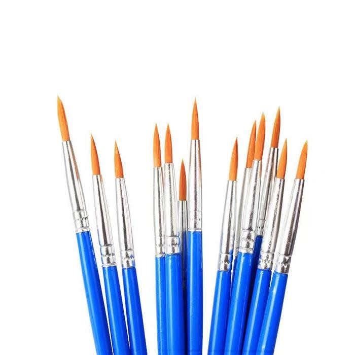 

[TERLARIS] 100 pcs kuas lukis import kualitas tidak mudah rontok Stationery - Pointed/Runcing[TERLARIS ]