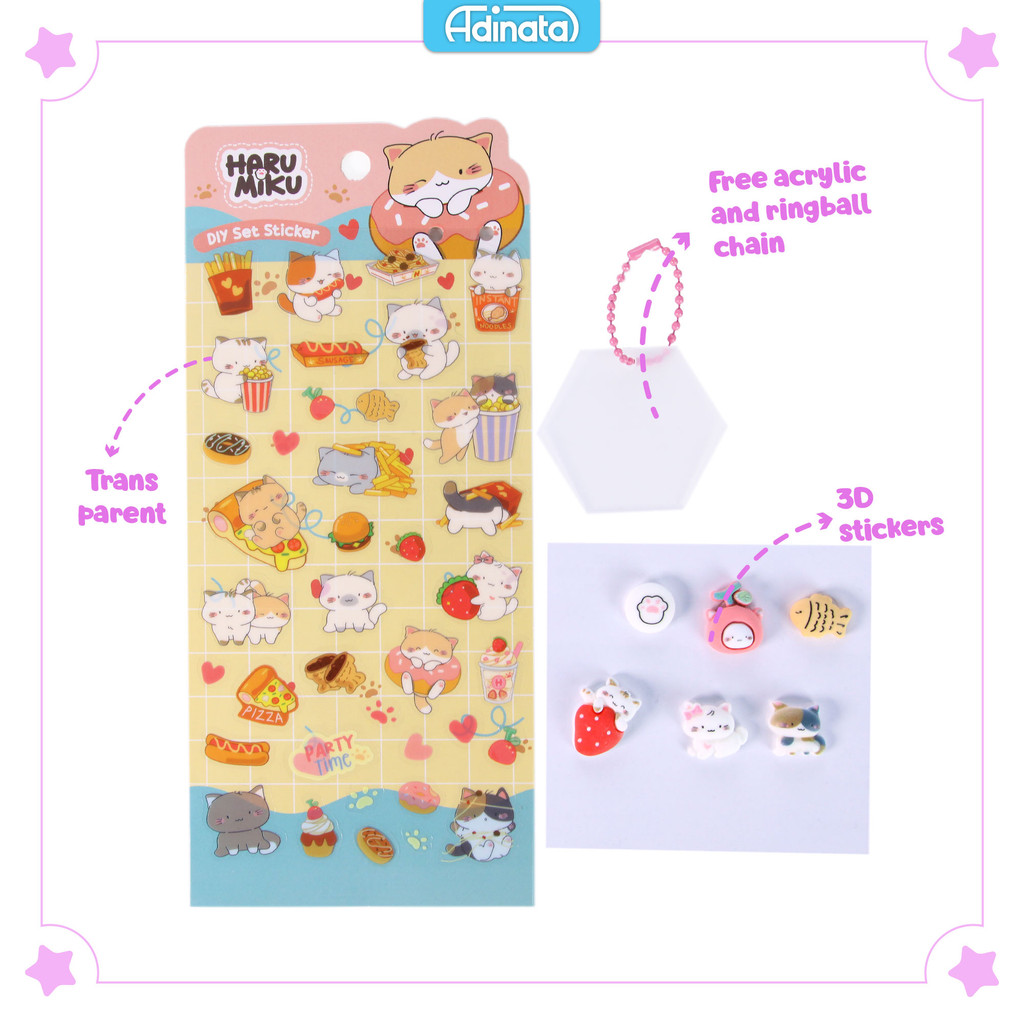 

Haru Miku DIY Set Stickers 2552-6160 / Stiker - Adinata