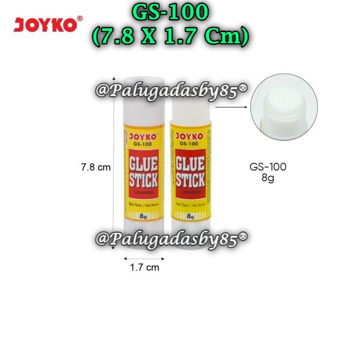 

(1 Pak/24) GROSIR Glue Stick JOYKO GS-100 8 gr / Glue Stick Lem Kertas Batang Joyko GS-100 (Pak/24)