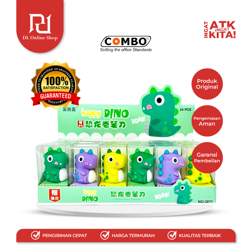 

COMBO RAUTAN TANGAN/ PENCIL SHARPENER DINO 3811 (1PC)