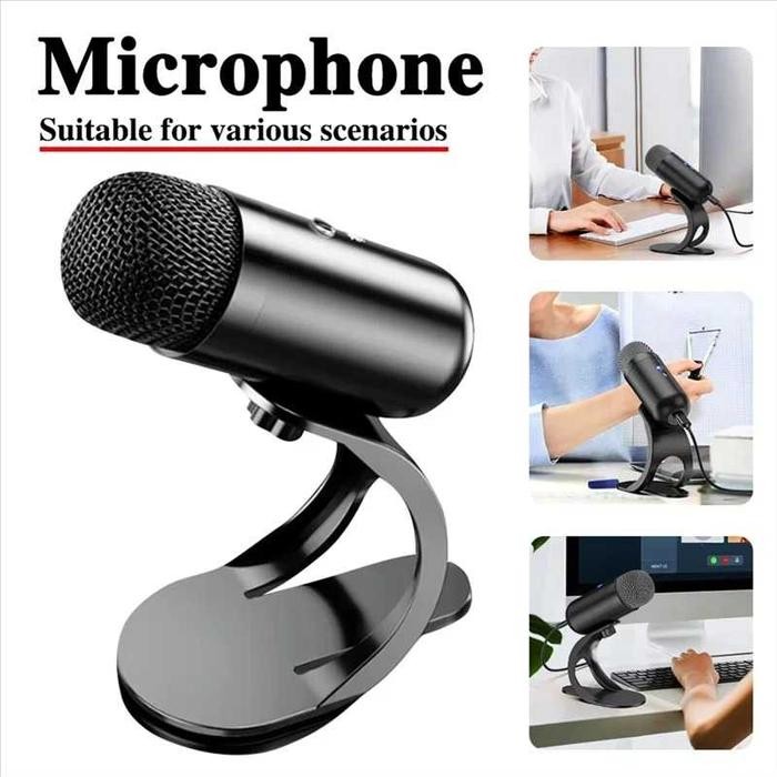 Mic Mikrofon Kondenser USB Condenser Microphone with Stand - K6