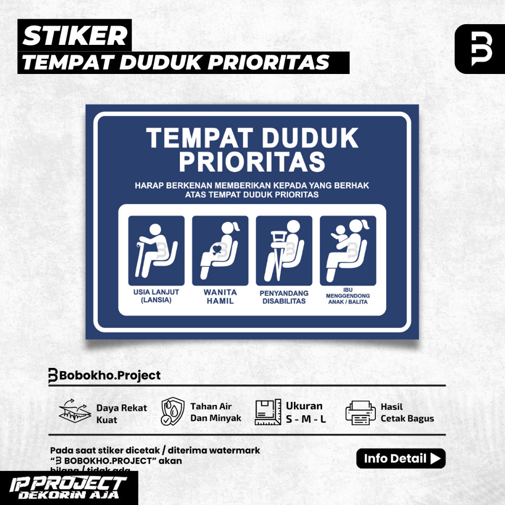 

Stiker Tempat Duduk Prioritas / Sticker Kursi Prioritas / Stiker Prioritas