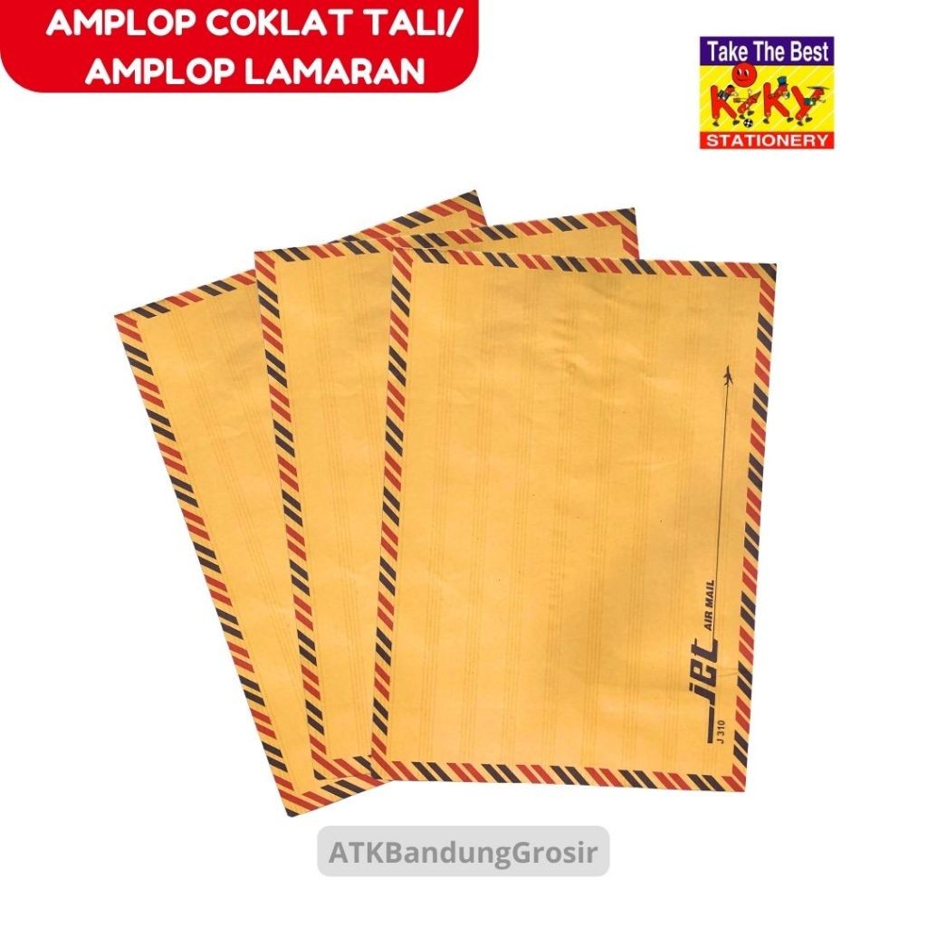 

Amplop Lamaran Kiky Coklat Tali Map Lamaran Kerja AM J310 Isi 10 Pcs 80 Gram - Per pack - SHABQ