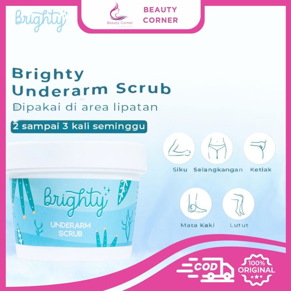 Brighty Underarm Scrub - Pencerah & Pemutih Ketiak - 80gr