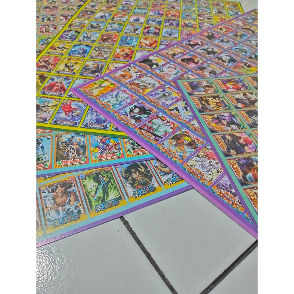 Gambar gepok 10 lembar isi 1000pcs , gambar adu , gambar gepuk, gambar apung