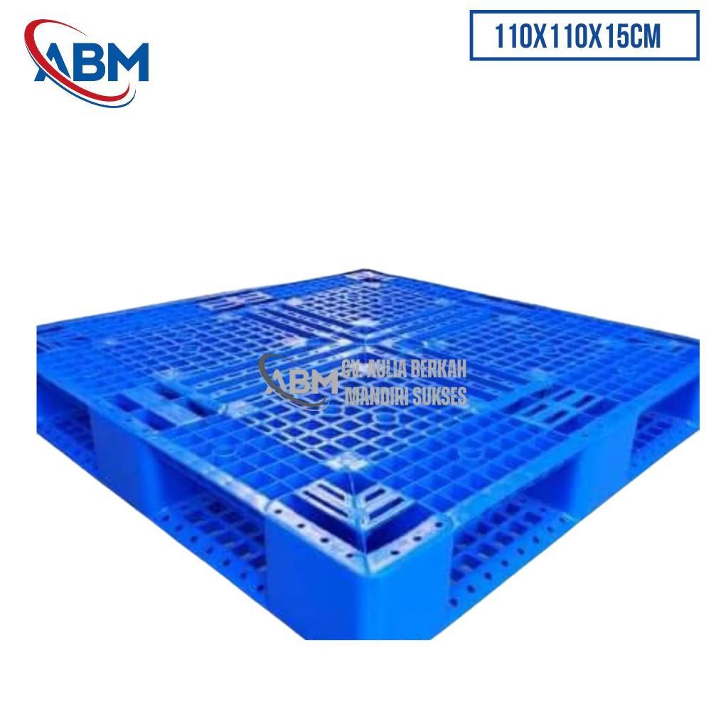 

Pallet Plastik Ukuran 110x110x15 cm - ABMAS75 - Biru