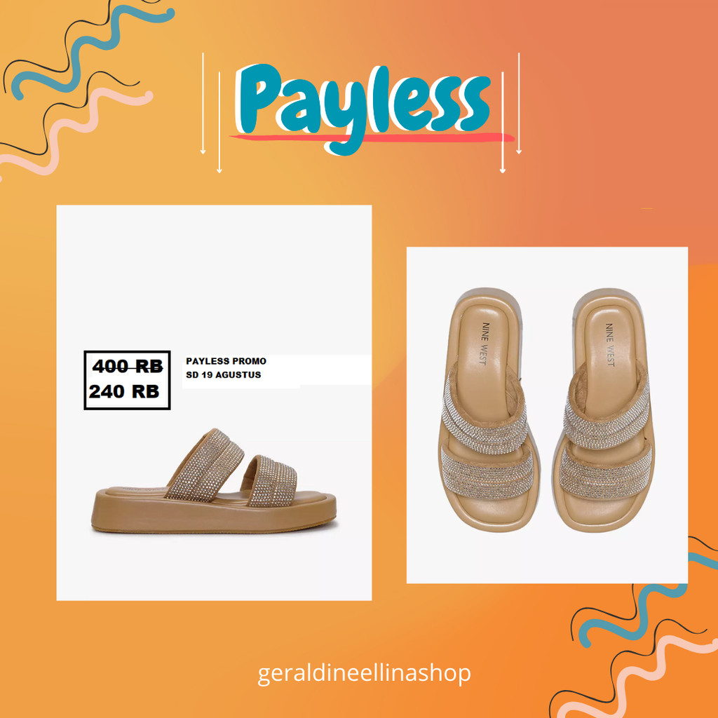 Sandal wanita seri NINE WEST NADINE PAYLESS 100% ori