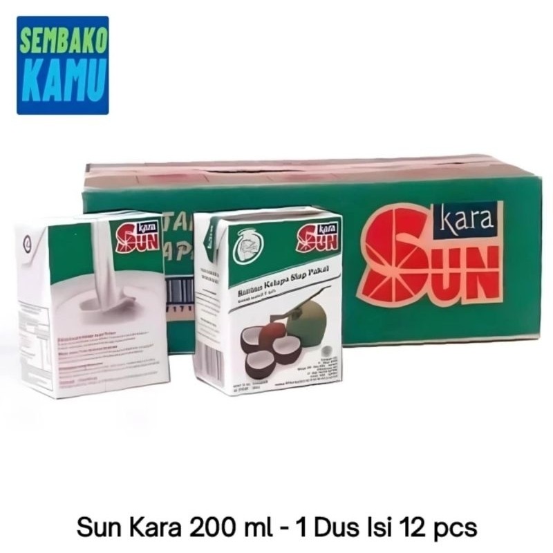 

Sun kara Santan Kelapa 200 ml - 1 Dus Isi 12 pcs