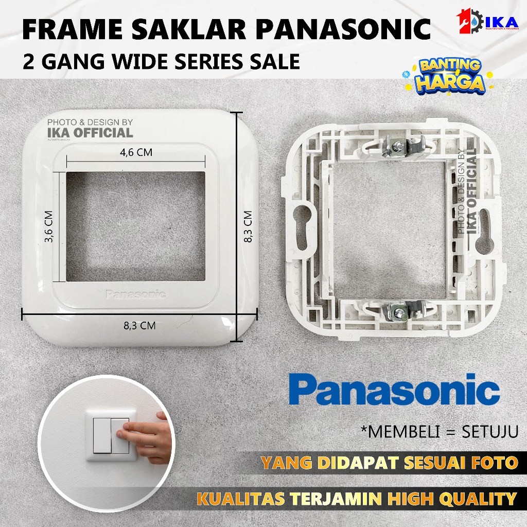 FRAME SAKLAR SERI PANASONIC / FRAME SAKLAR PANASONIC / FRAME SAKLAR WIDE SERIES WEJ8029