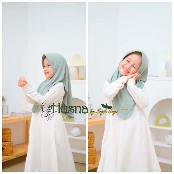 Husna Hijab Instans  Pad Marwah Anak Jersey Premium Original husna