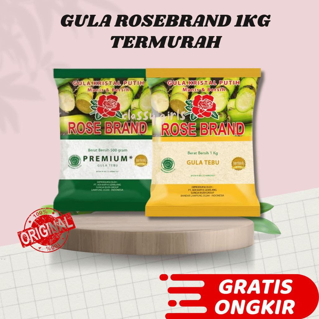 

Gula Pasir Rosebrand 1 Kg Premium Higienis