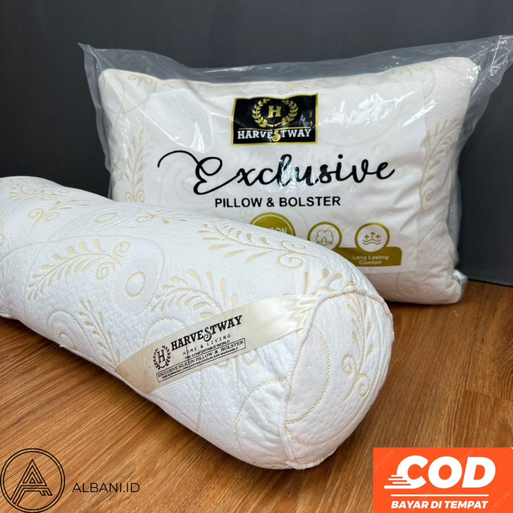 NEW PRODUK Harvest Bantal Guling 1 Set (1Bantal 1 Guling) Kualitas Hotel TERLARIS