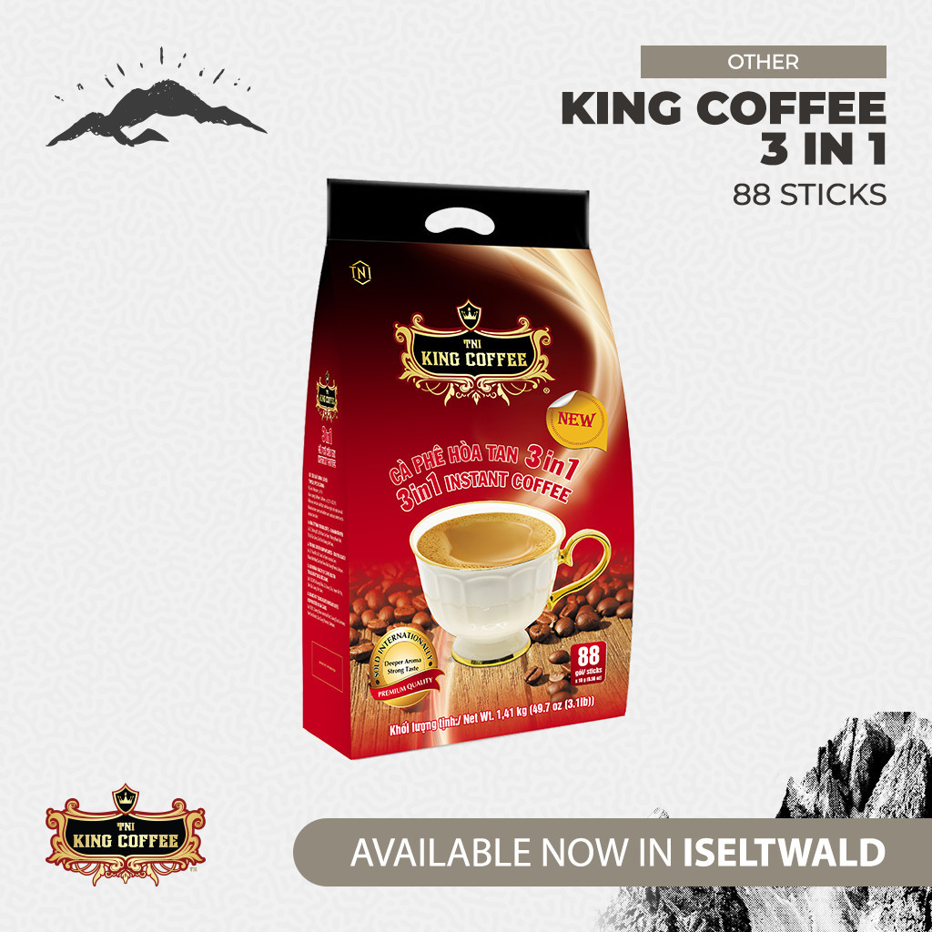 

KOPI INSTAN IMPORT VIETNAM TRUNG NGUYEN KING COFFEE - 3 IN 1 ISI 88 STIK