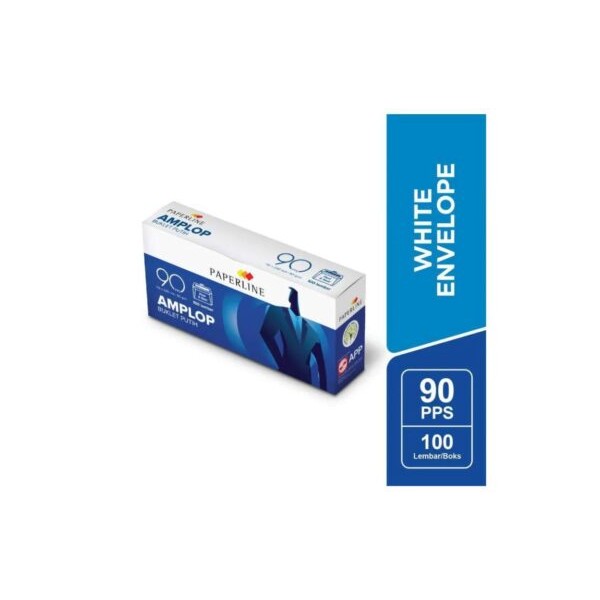 

Amplop PAPERLINE 90 Putih Polos isi 100 (110 x 220 mm) 80 Gram Gsm