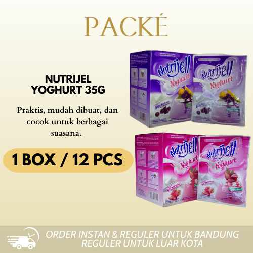 

Nutrijel Yoghurt Rasa Strawberry/Rasa BlackCurrant 35g 1 BOX / 12 PCS