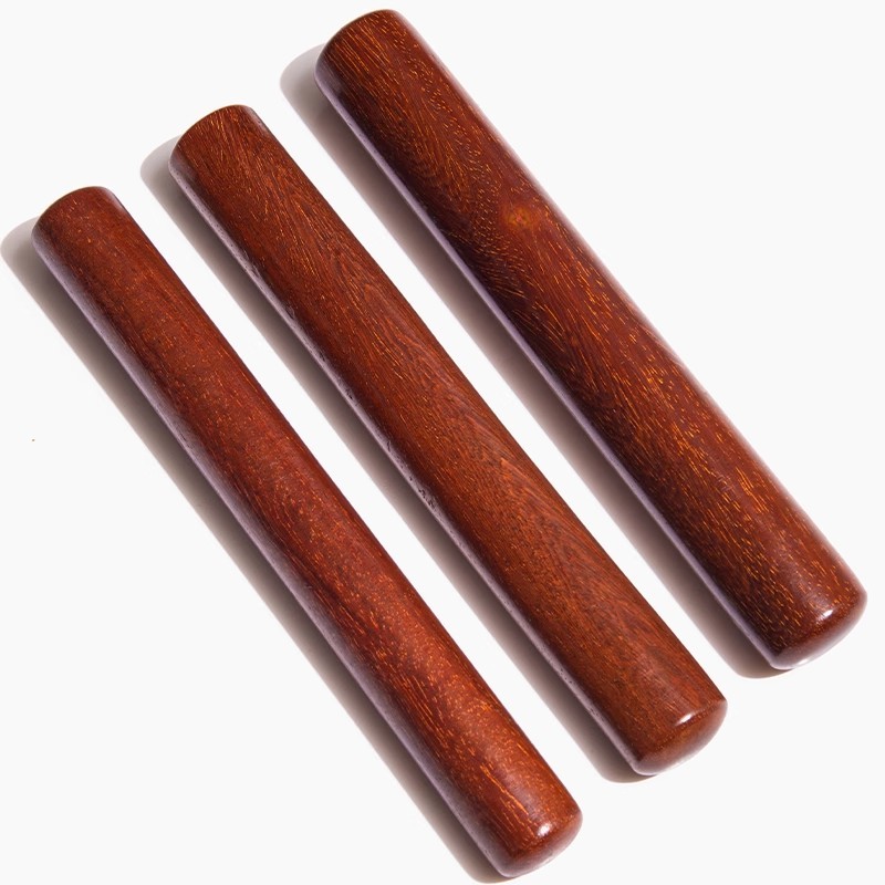 

Tieli Wood Round Stick Handmade DIY Solid Wood Round Stick Desktop Crafts Ornaments Tai Chi Ruler High Density Can Sink Water