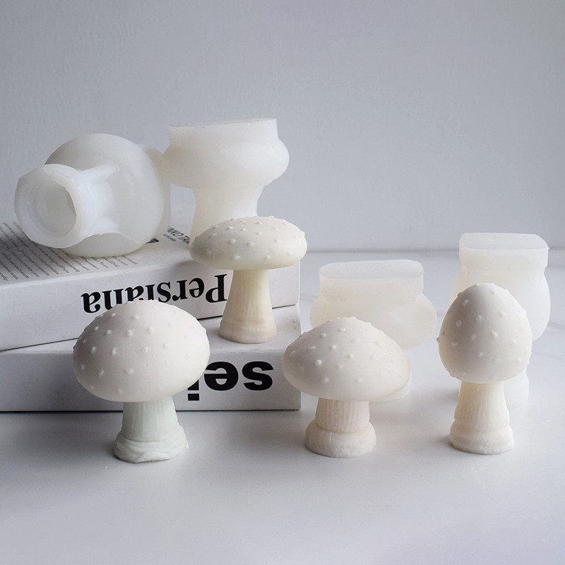 

Mushroom Shape Silicone Mold for Handmade Candle Plaster Soap Epoxy Resin Chocolate Decoration Gypsum Ice DIY Baking Mould