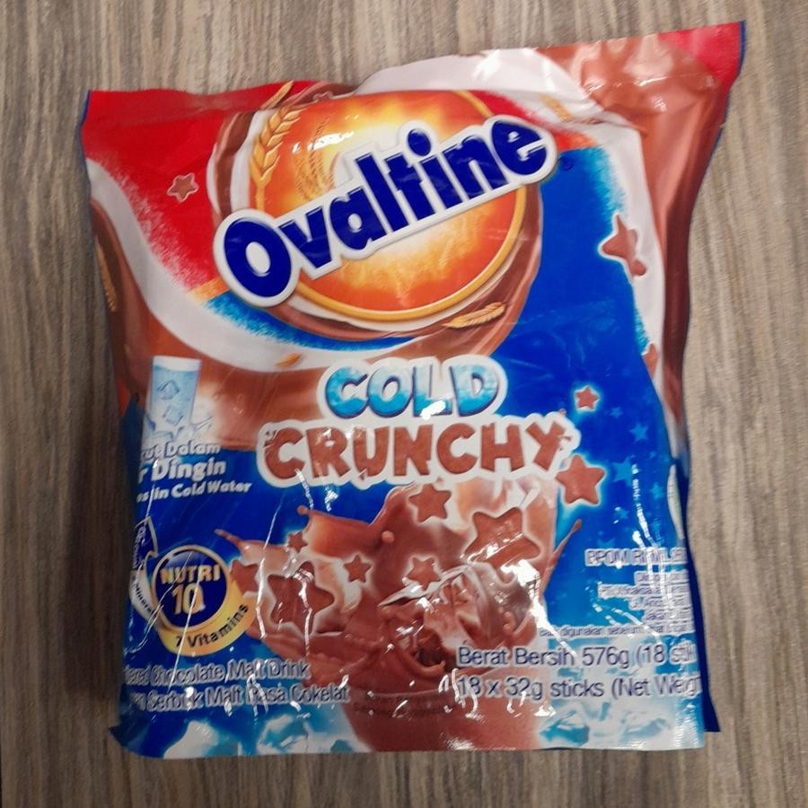 

Ovaltine Cold Crunchy Choco Minuman Malt Rasa Coklat ( 18 sachets )
