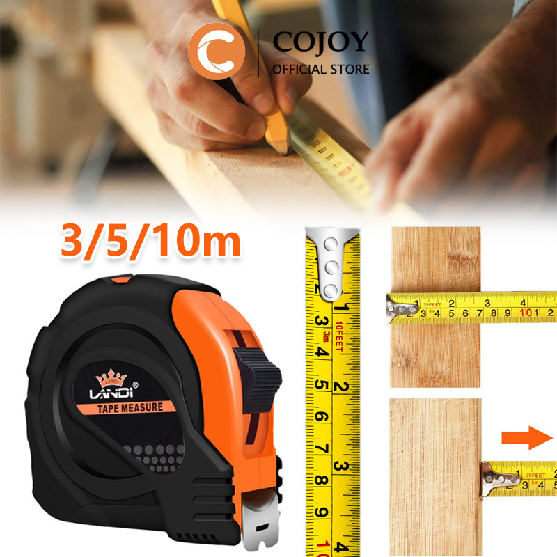 Meteran Tukang Bangunan Lapis Karet /5/3/10 Meter/Meteran Tukang / Measuring Tape