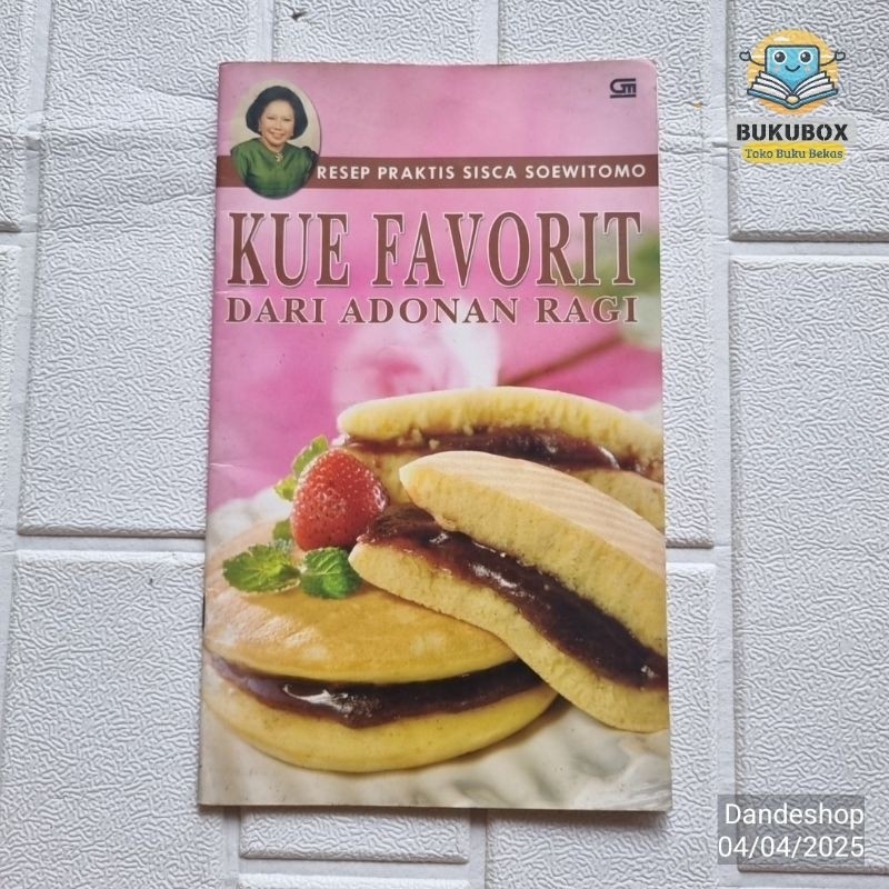 (BEKAS) Kue Favorit dari Adonan Ragi - Resep Praktis Sisca Soewitomo - Buku Resep Masakan  Preloved 