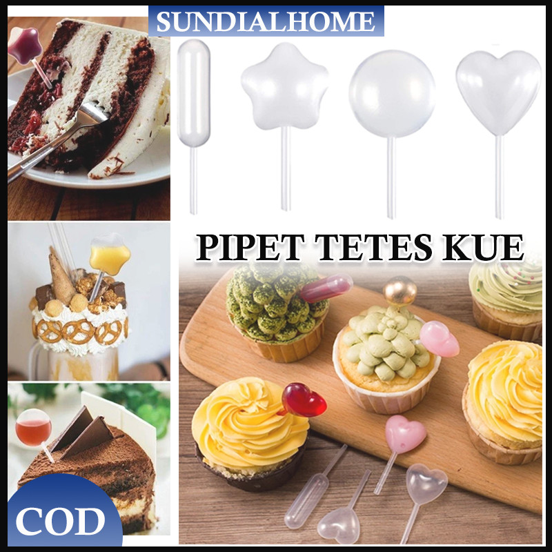 Pipet Plastik Infuser/50Pcs Pipet Vla Puding Kue/Puding Cupcake Dessert Pipet Cupcake Pipet