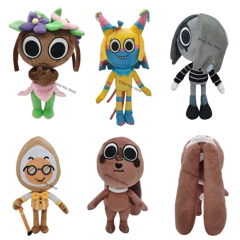 Hawaii Dandy's World Plush High Quality Bassie Cocoa Yatta Plush Toy Stuffed Animal Pillow Collectio