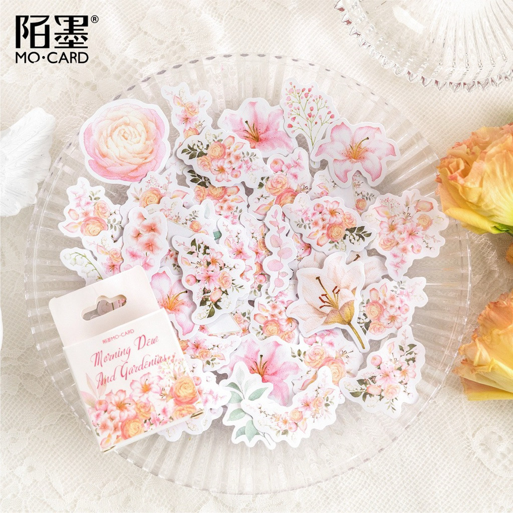 

Journamm.id Stiker kotak Momo seri sudut kopi dekorasi buku catatan kartun segar dan lucu stiker penyegel perekat diri