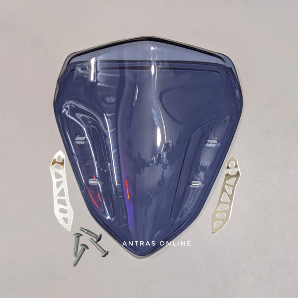 Garnish + Visor/Windshield + Baut Sepaket Yamaha Aerox New dan Aerox Old / paket visor bening aerox 
