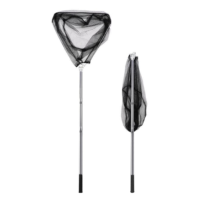 Ukuran Yang Berbeda Jaring Ikan Serokan Ikan Baja Tahan Karat Pancing Ikan  Besar Dapat Dilipat Sari