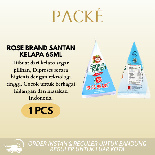 

Rose Brand Santan Kelapa 65 ml Cube Siap Saji / Instan / Segitiga