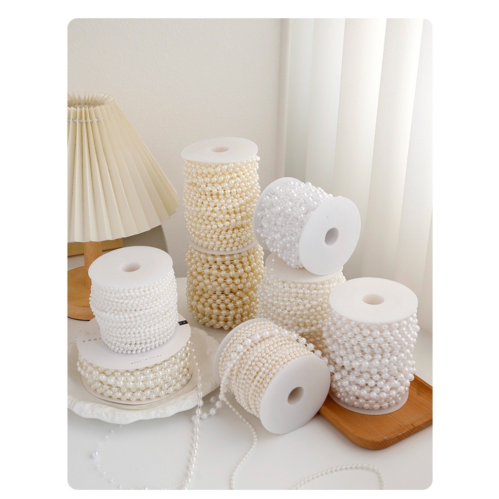 

1 ROLL RANTAI MUTIARA KRISTAL UNTUK AKSESORIS BUKET BUNGA