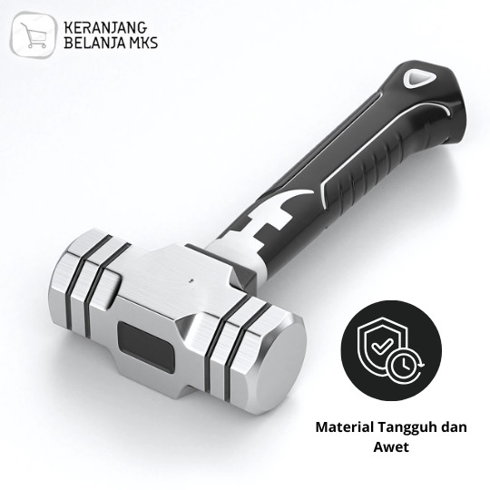 Palu Batu Mini High Carbon Steel Octagonal Hammer