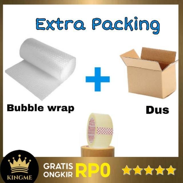 

KINGMEE - WAJIB Extra Packing Tambahan / Bubble wrap, Dus, Lakban Barang Kecil dan Sedang